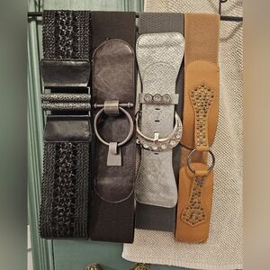 Lot of 4 fashion Belt accessories M/L/XL